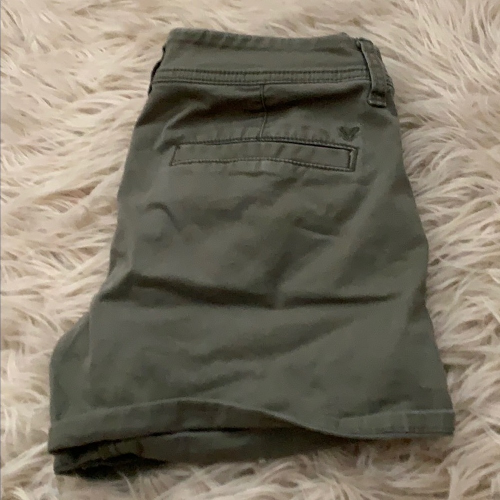 green dress shorts